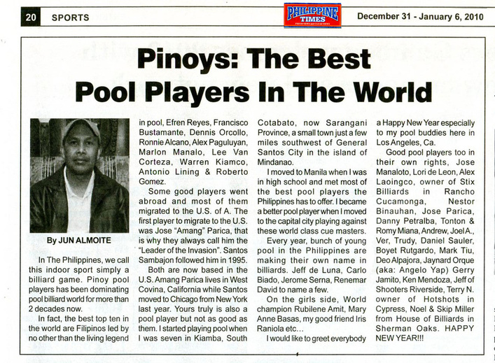 Pynoys the best pool players in the world